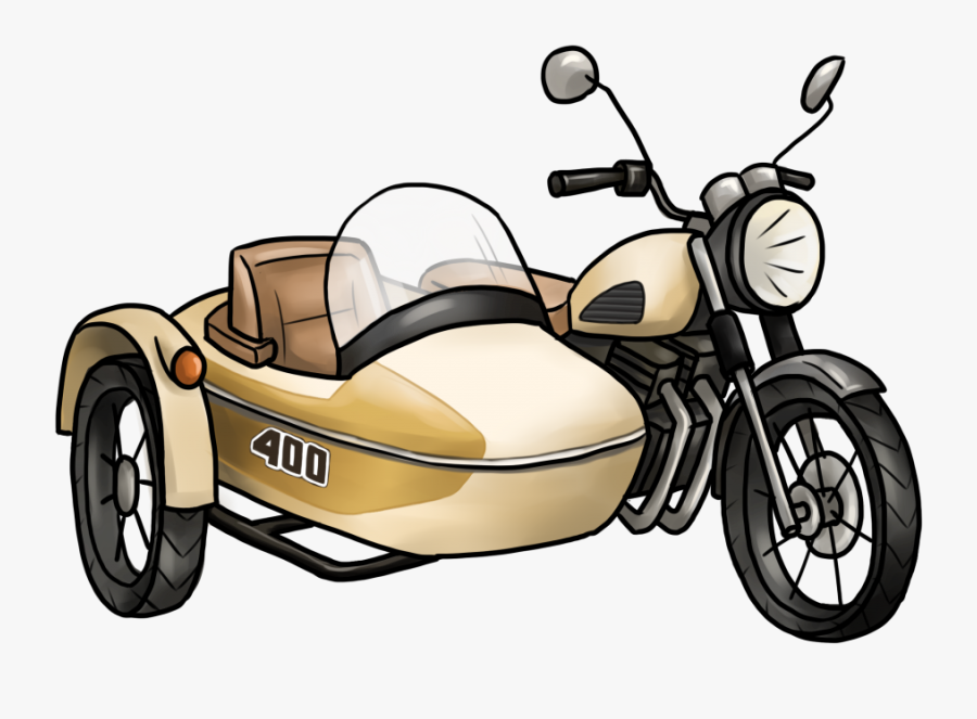 Sidecar Motorcycle Accessories Mash - Motorcycle And Sidecar Clipart, Transparent Clipart