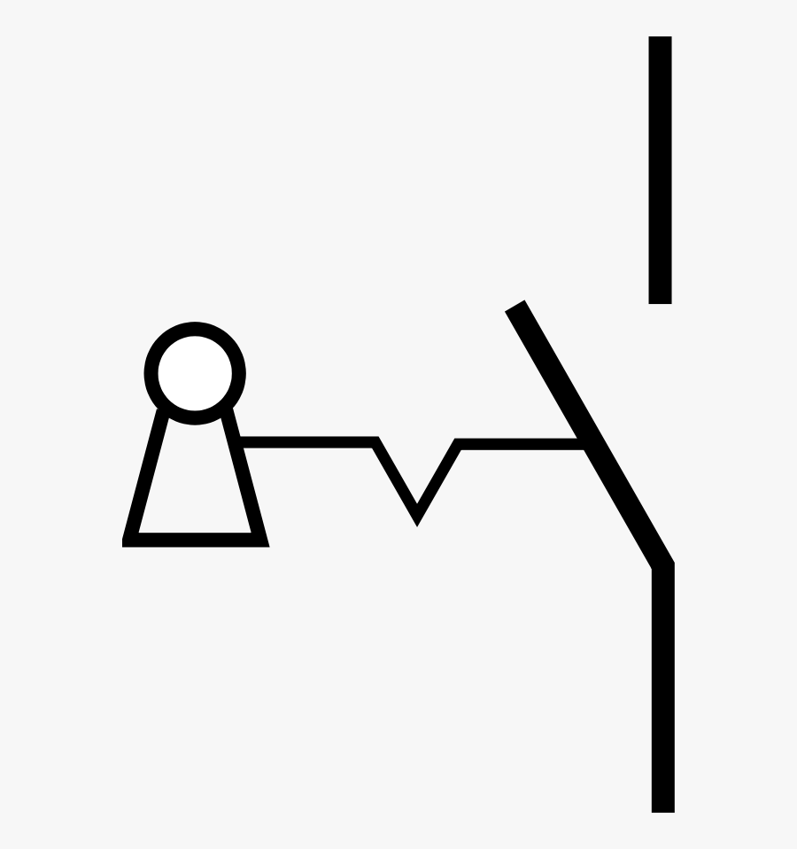 Key Switch Circuit Symbol, Transparent Clipart