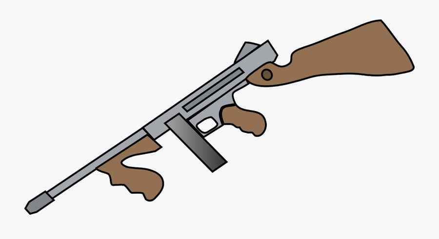 Tommy Gun - Tommy Gun Clipart, Transparent Clipart
