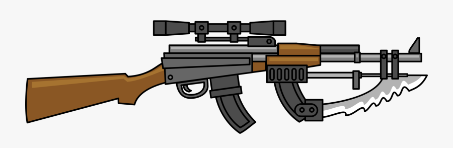 Gun Accessory,machine Gun,sniper Rifle - Machine Gun Clipart, Transparent Clipart