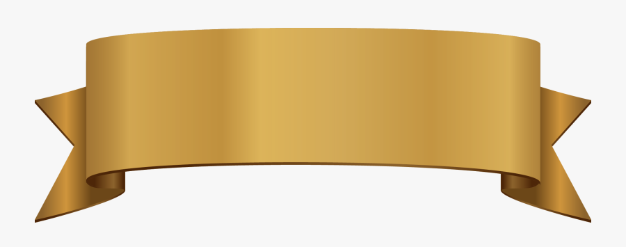 Gold Title Pattern Euclidean Vector Ribbon Clipart - Ribbon Banner Transparent Background, Transparent Clipart