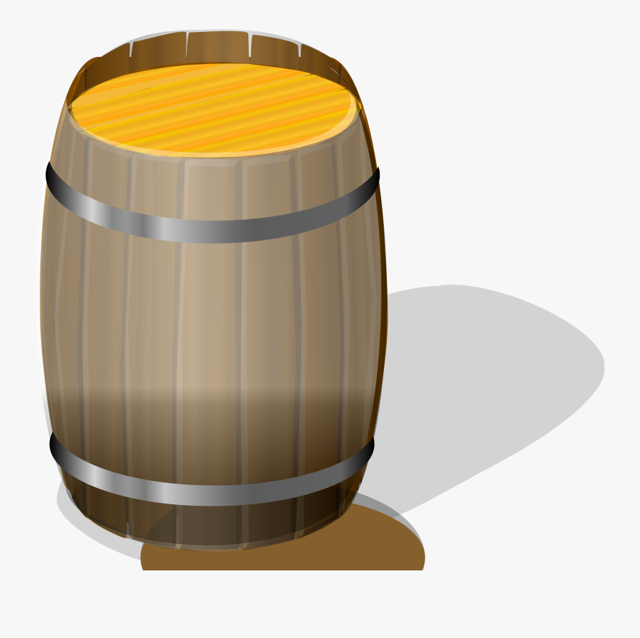 Barrel,cylinder,beer - Barrel Clip Art, Transparent Clipart