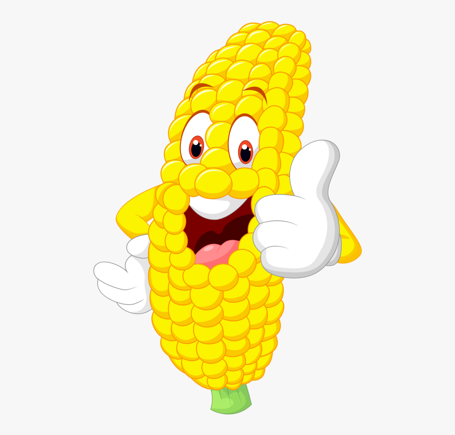 Field Clipart Cartoon Corn - Fruits Clipart With Face, Transparent Clipart
