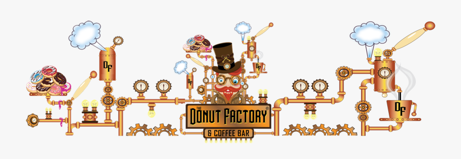 Donuts Factory Animation, Transparent Clipart