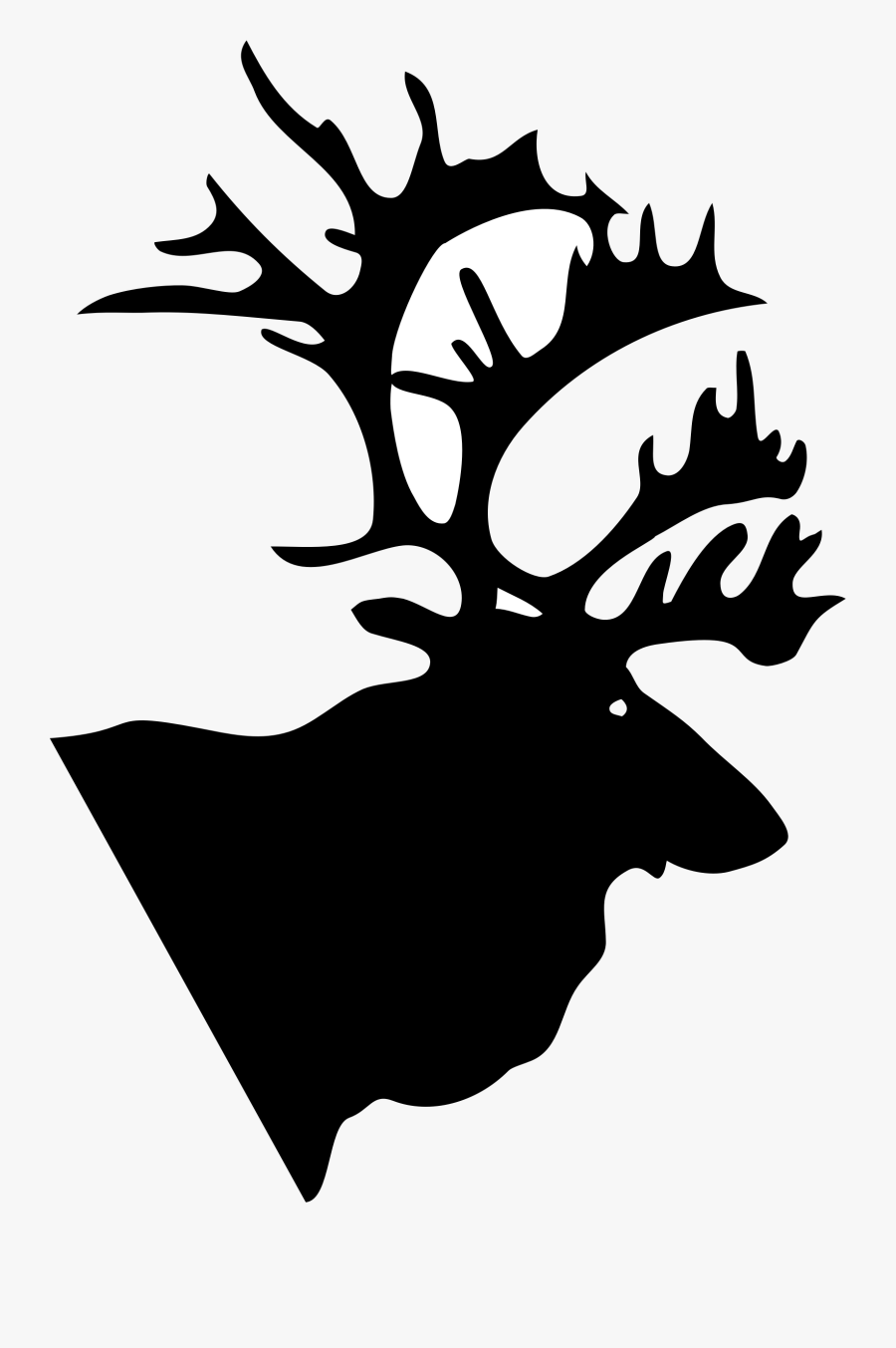 Reindeer Antler Gray Wolf Elk - Caribou Silhouette, Transparent Clipart
