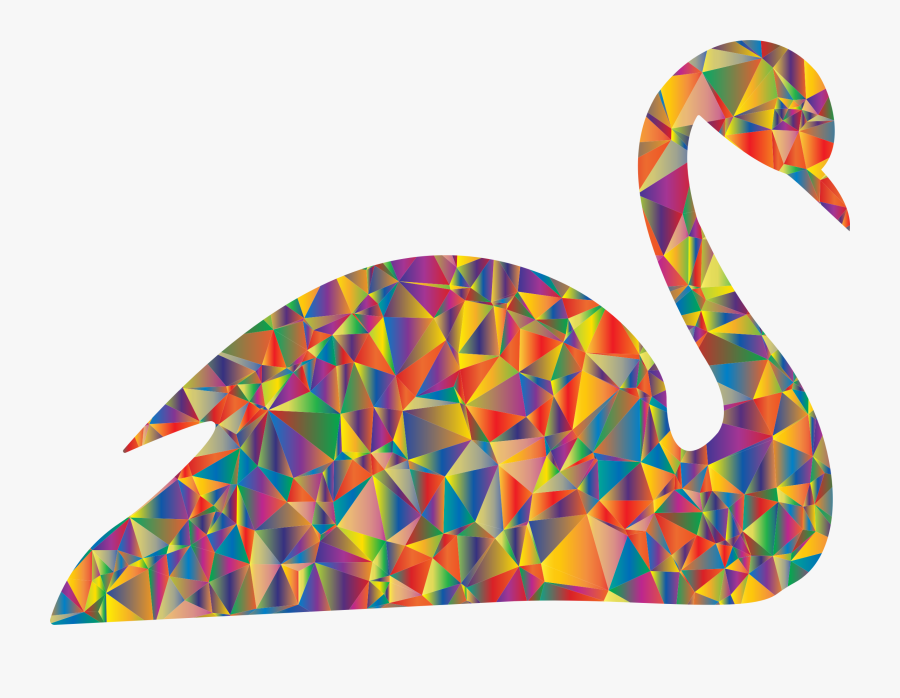 Flamingo,swans,color - Swans, Transparent Clipart