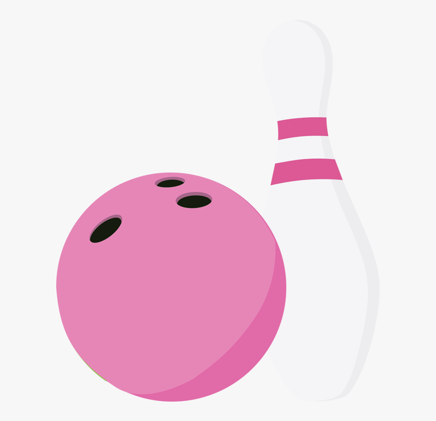 Pin Clipart Pink - Ten-pin Bowling, Transparent Clipart