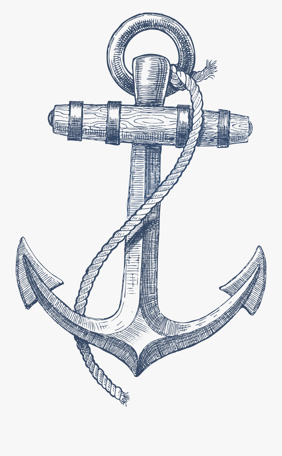 Anchor - Design For Drawing On T Shirts, Transparent Clipart