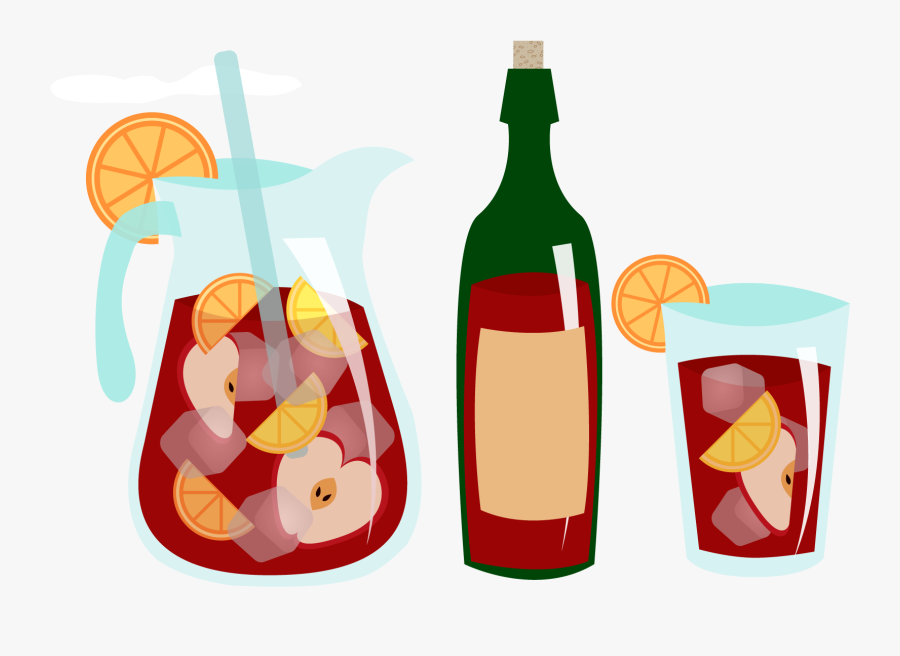 Transparent Wine Emoji Png - Sangria Clipart, Transparent Clipart