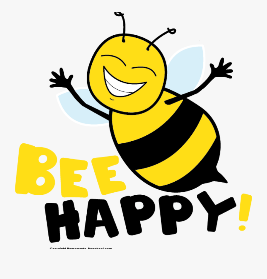 Bee Happy Clipart Free - Bee Happy Clipart, Transparent Clipart