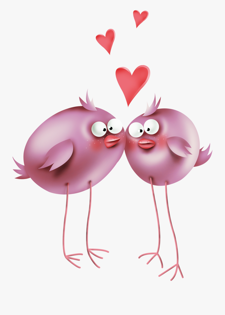 Silly Bird Love - Portable Network Graphics, Transparent Clipart