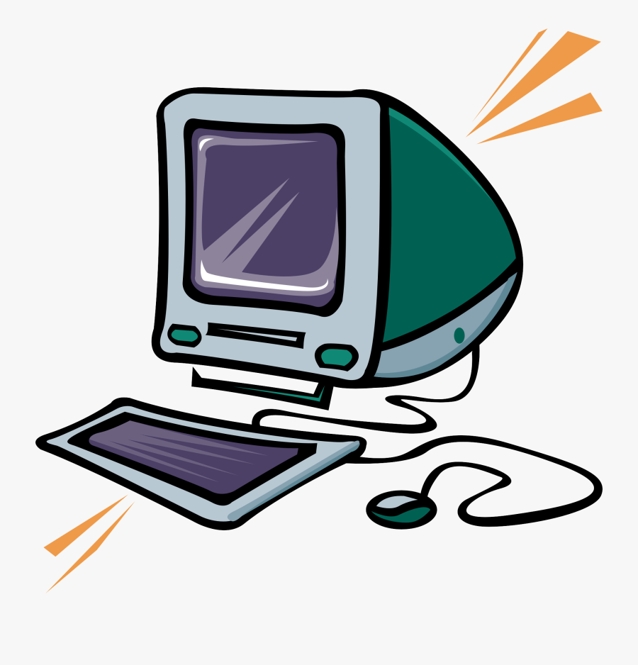 Computer Keyboard Computer Mouse Clip Art - Clip Art Cartoon Of A Computer, Transparent Clipart
