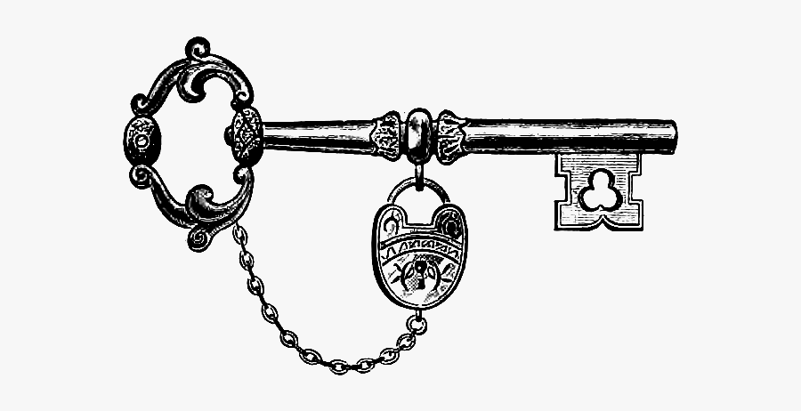 Keys Clipart Skeleton Key - Antique Clipart, Transparent Clipart