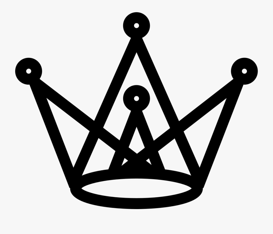 Crown And Anchor Clipart - Desenhos Feitos Com Triângulos, Transparent Clipart