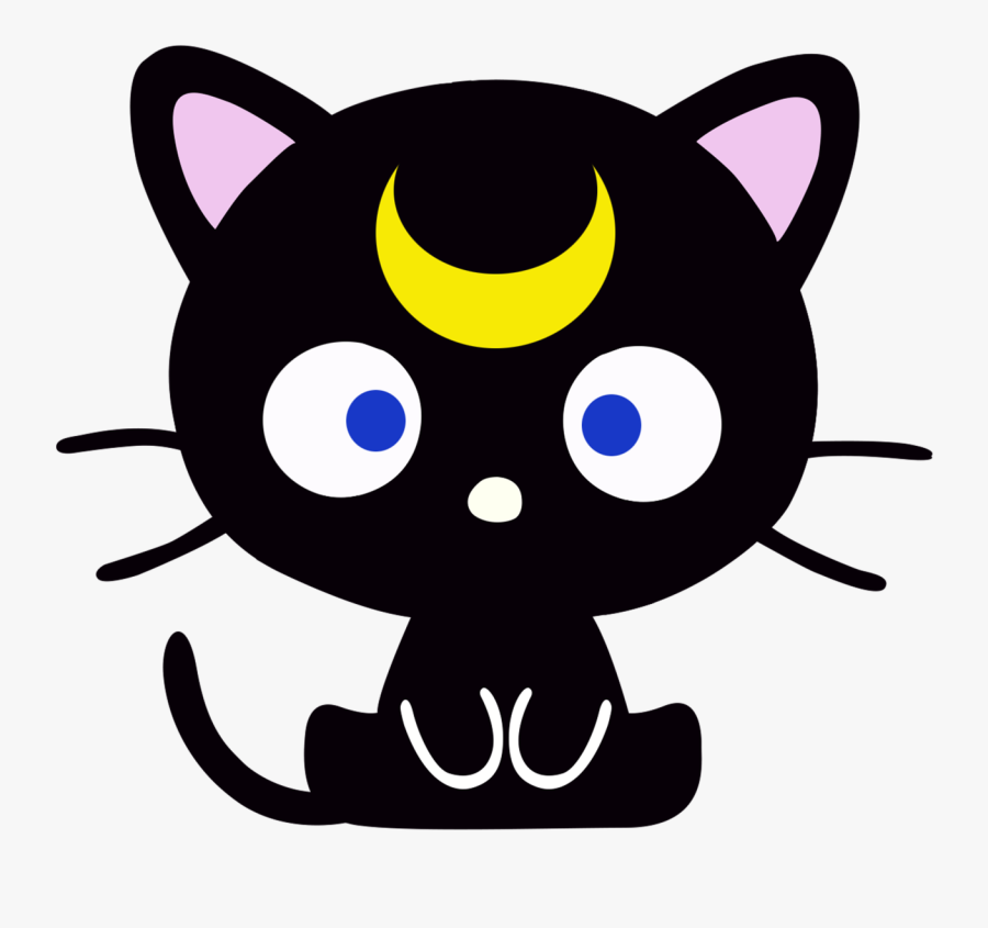 Chococat Luna Luna The Cat From Sailor Moon In The - Black Cat Hello Kitty Png, Transparent Clipart