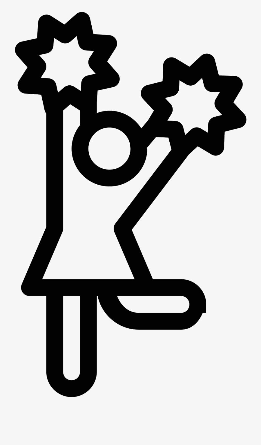 Cheerleader Clipart Pyramid - Cheerleader Icon Png, Transparent Clipart