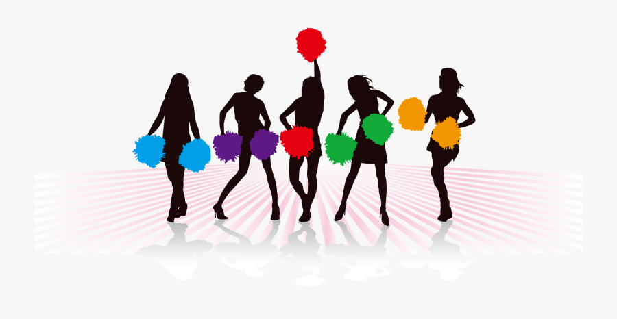 Cheerleading Cartoon Pom-pom Clip Art - Illustration, Transparent Clipart