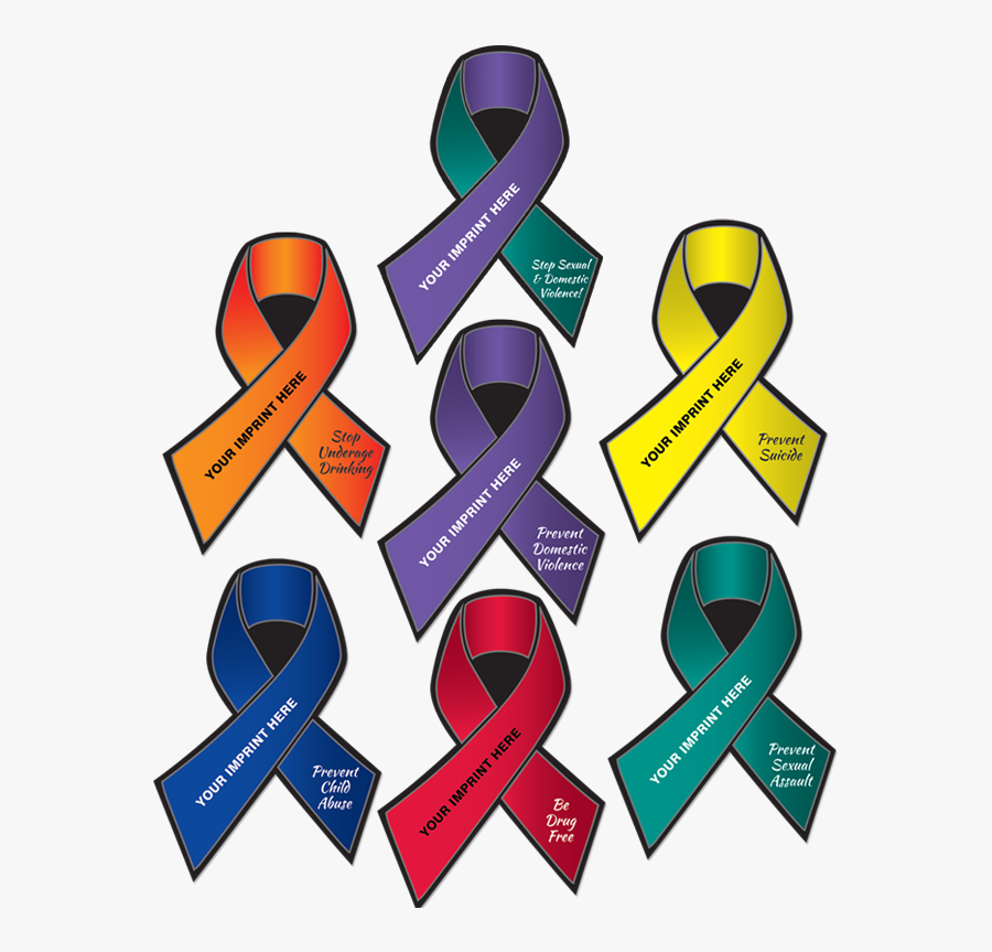 Distracted Driving Awareness Ribbon Clipart , Png Download - Awareness Ribbons For Distracted Driving, Transparent Clipart