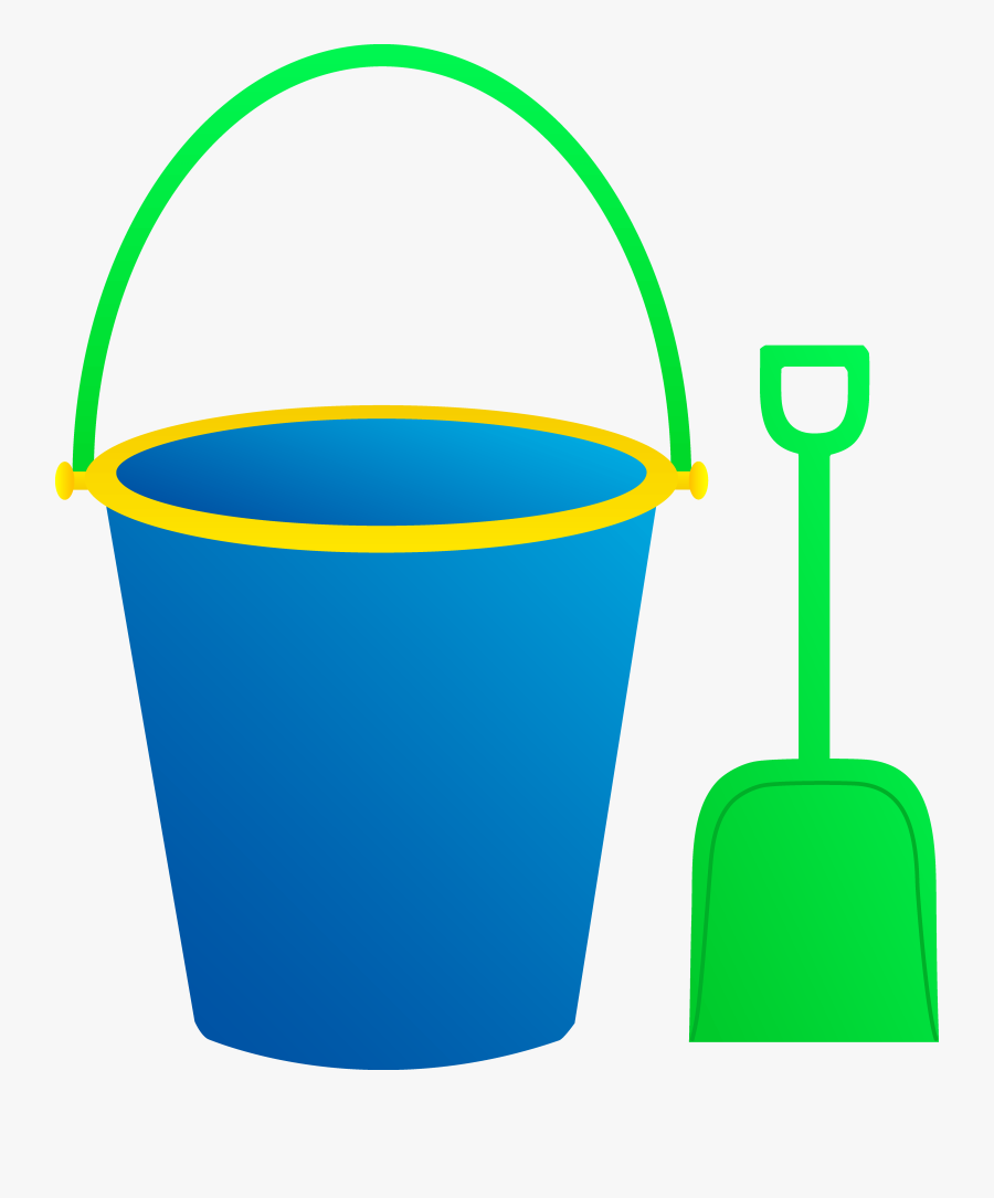 Free Beach Clipart - Bucket And Spade Clipart, Transparent Clipart