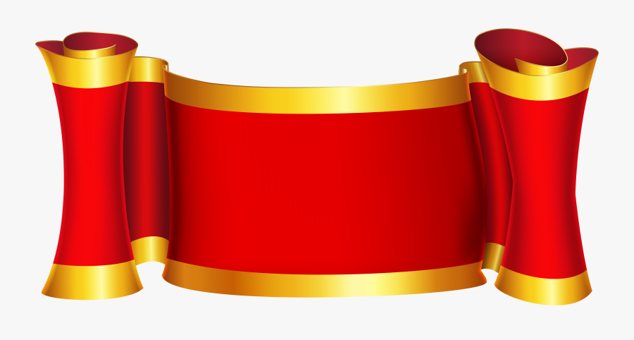 Gold Banner, Red Gold, Art Images, Ribbon Clipart, - Red Gold Ribbon Png, Transparent Clipart