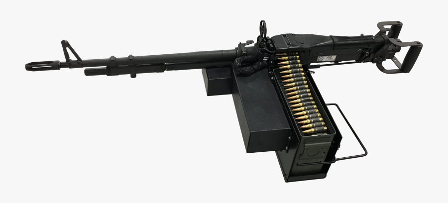 Transparent Gun Clipart Png - Machine Gunner M60, Transparent Clipart