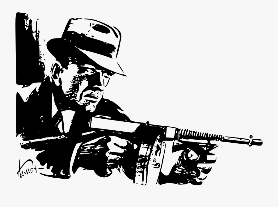 Unique Machine Gun Clipart 2 » Clipart Portal 2019 - Transparent Tommy Gun Clipart, Transparent Clipart