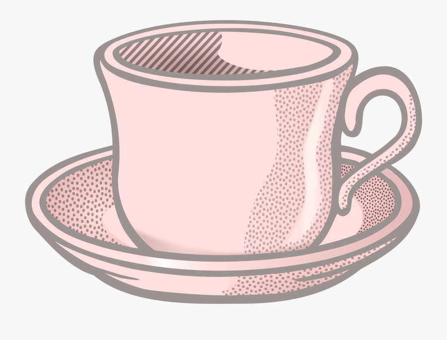 Teacup Saucer Coffee Cup - Clipart Cup And Saucer, Transparent Clipart