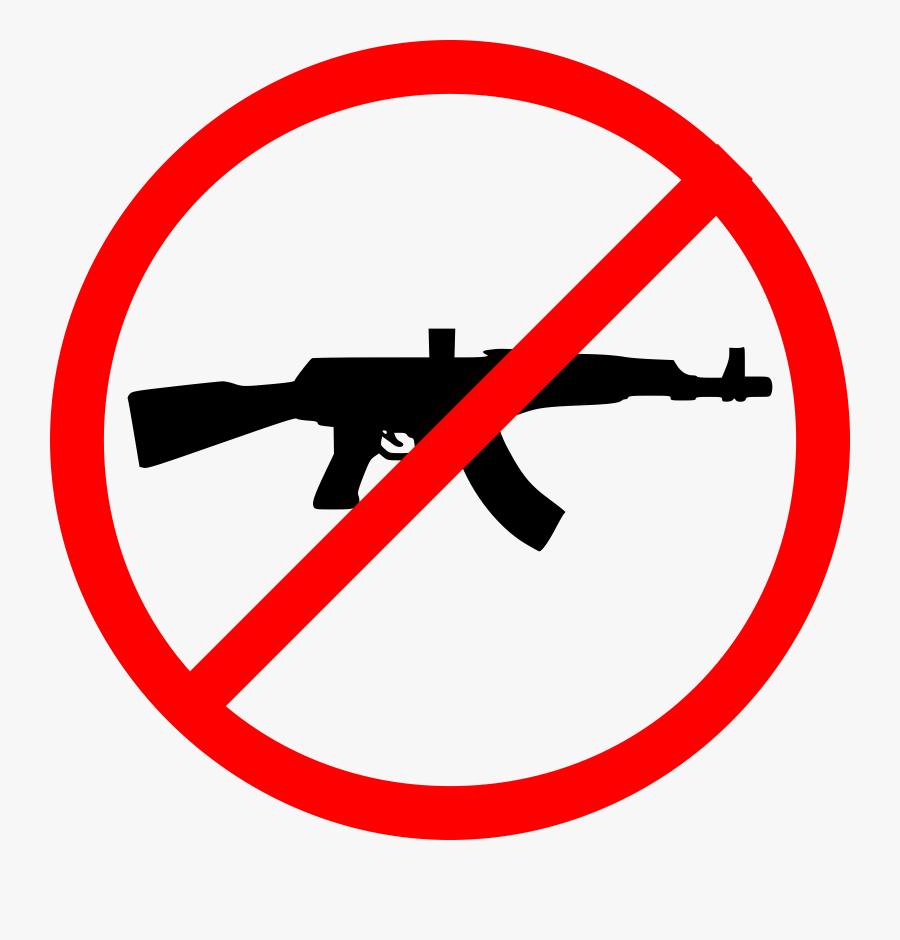 Pink Gun Clipart No Background - No Guns Clipart, Transparent Clipart