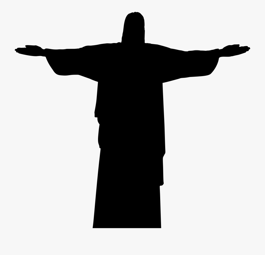 Christ The Redeemer Statue Silhouette - Christ The Redeemer, Transparent Clipart