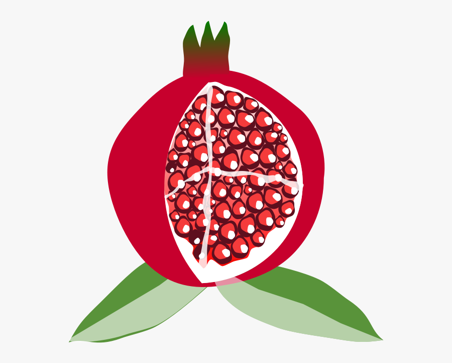 Pomegranate Fruit Svg Clip Arts - Cartoon Pomegranates, Transparent Clipart