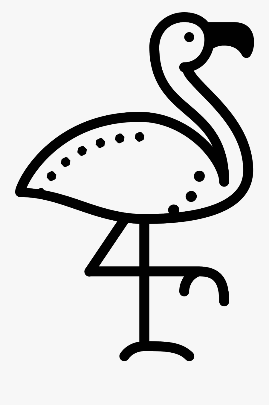 This Icon Is A Part Of A Collection Of Flamingo Flat, Transparent Clipart