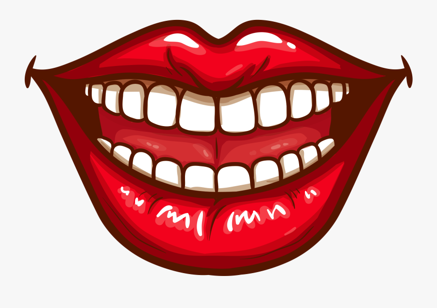 Lip,mouth,facial Art,logo,fictional - Png Clipart Smile Mouth Png, Transparent Clipart