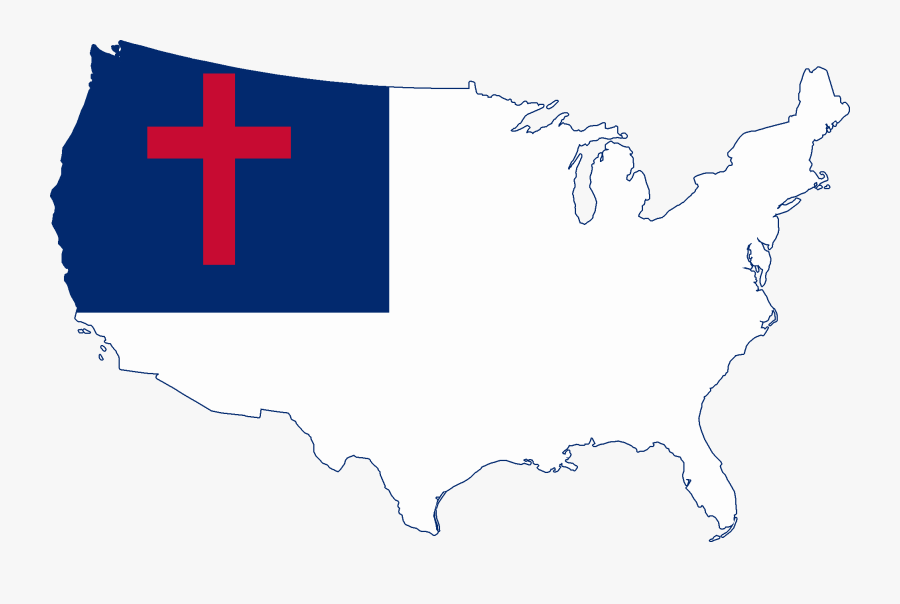 The Christian Flag Picture Pledge To - Christian Flag United States, Transparent Clipart