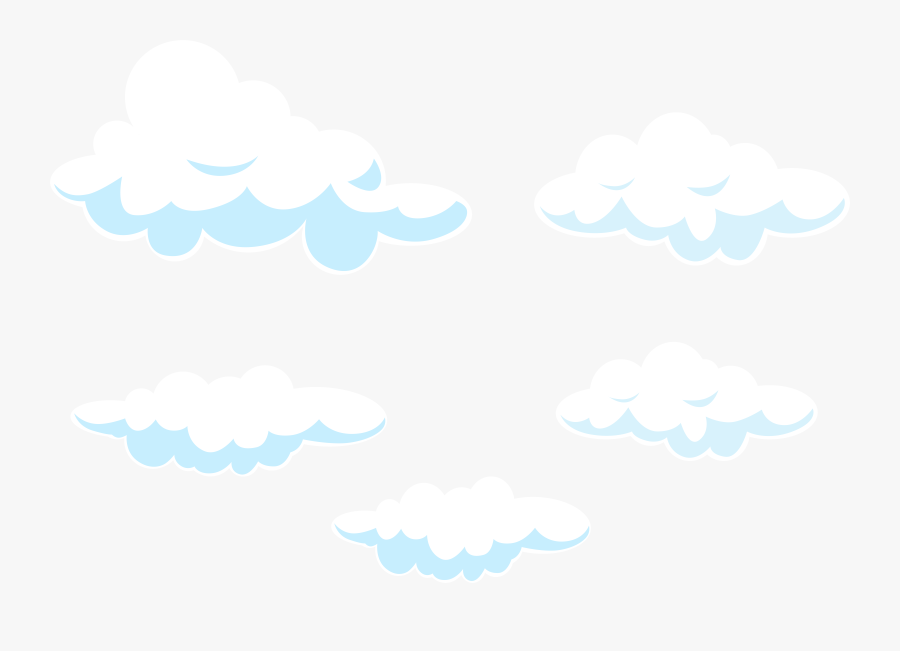 Sky Line Point Pattern - Transparent Background Cartoon Clouds, Transparent Clipart
