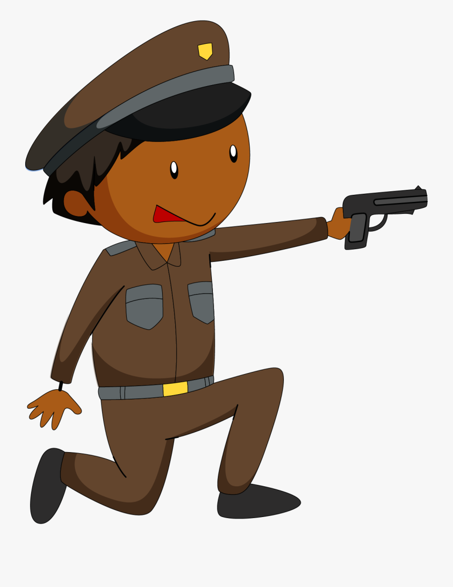 Police Officer Royalty-free Clip Art - Police Force With Gun Clipart, Transparent Clipart