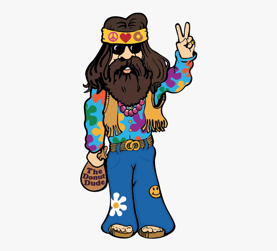 Peace Love And Little Donuts Dude, Transparent Clipart