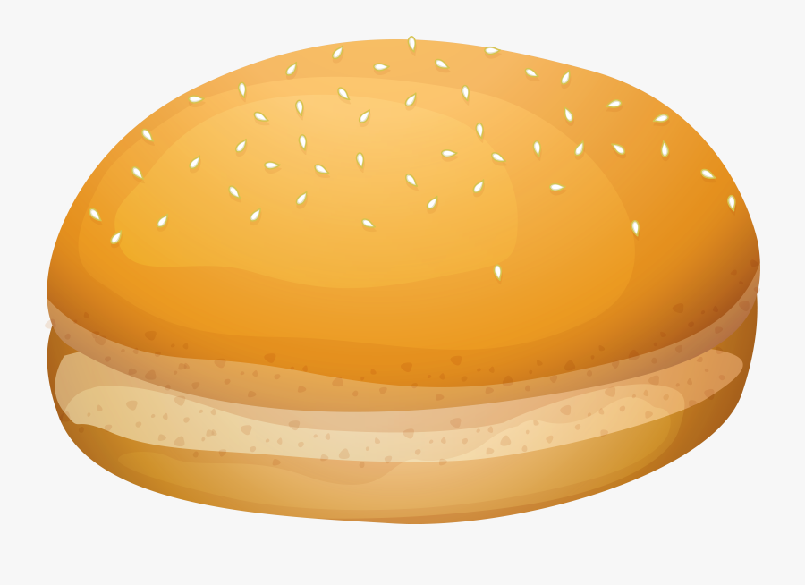 Burger Bread Png Clip Art - Bread Roll Clipart, Transparent Clipart