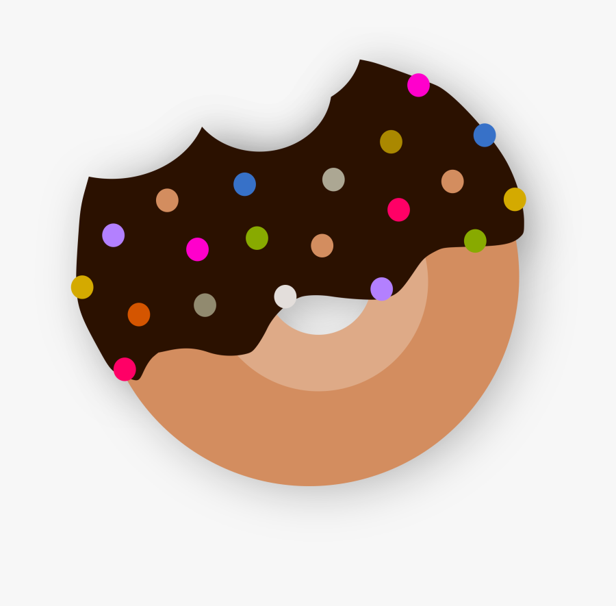 Transparent Donut Clipart - Chocolate Donut Clipart Png, Transparent Clipart