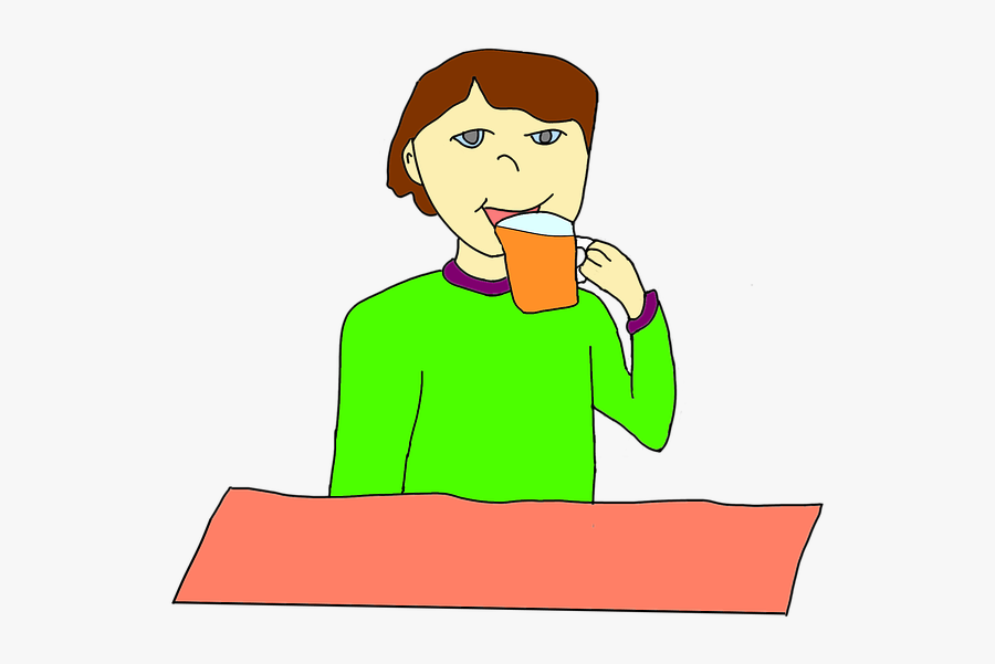 Man Drinking Beer Cartoon 7, Buy Clip Art - Drinking From Cup Clipart, Transparent Clipart