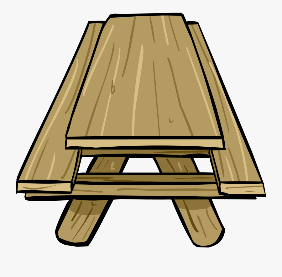 Transparent Classroom Clip Art - Cartoon Picnic Table Png, Transparent Clipart