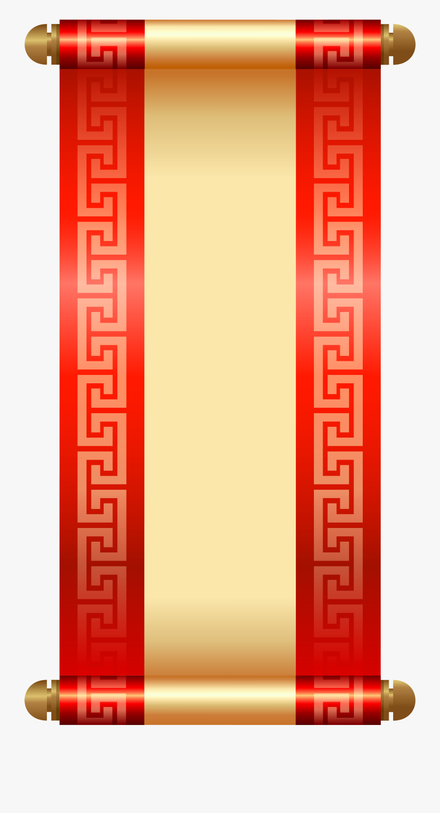 Chinese Scroll Png Clip Art - Chinese Scroll Transparent Background, Transparent Clipart