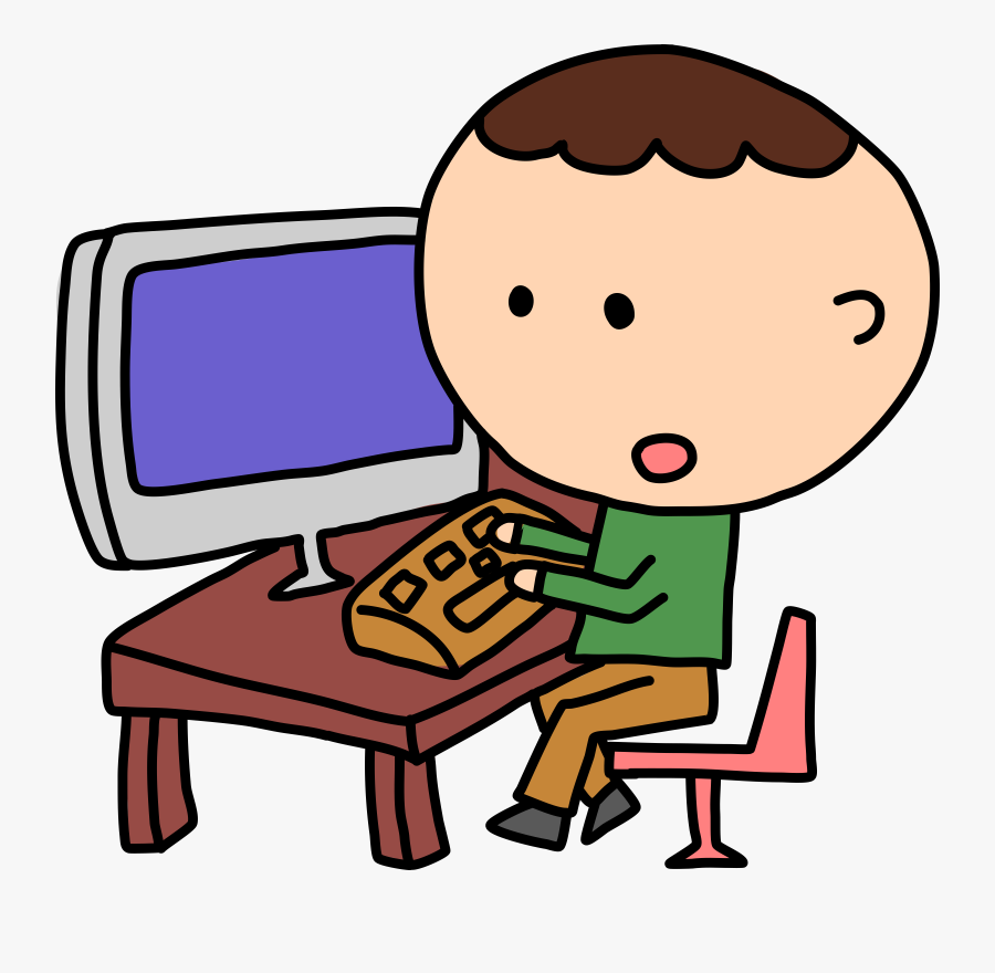 Computer Clipart Man With Aputer - Use The Computer Clipart, Transparent Clipart