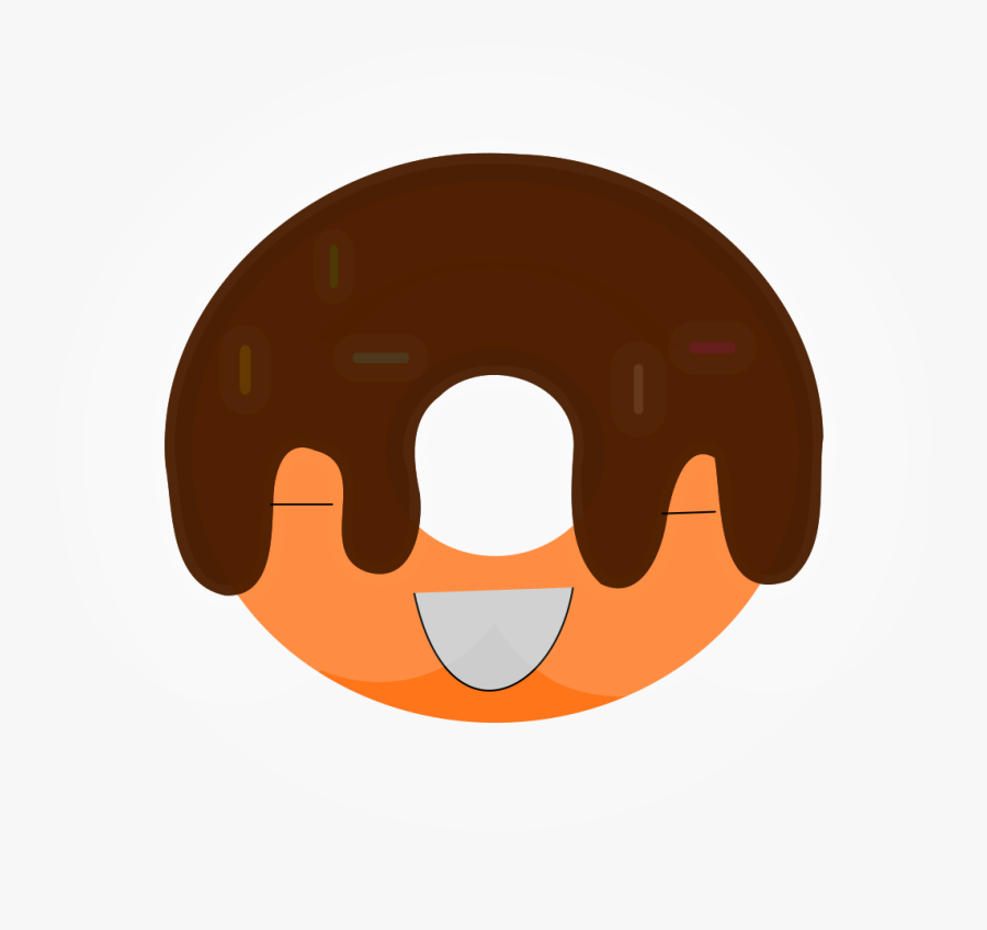 Cute Donut Cliparts - Chocolate, Transparent Clipart
