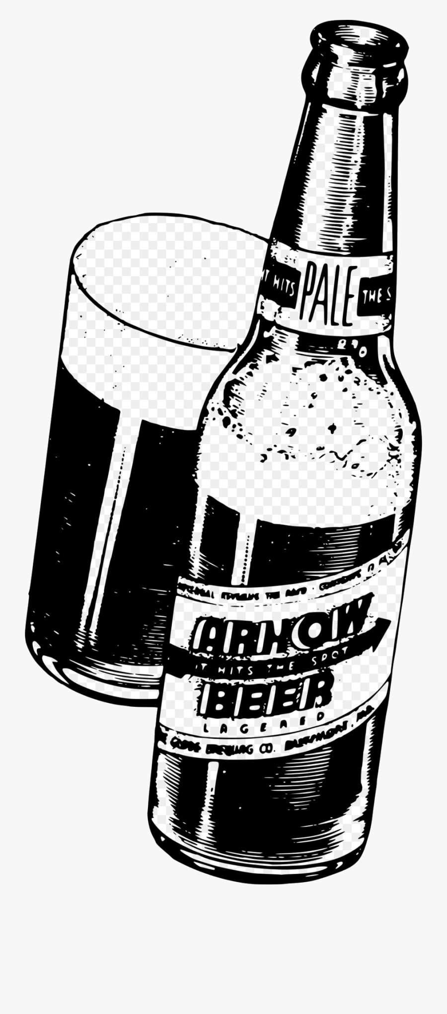 Beer Bottle Drink Transparent Image Clipart Free Png - Bottle Of Beer Clipart, Transparent Clipart
