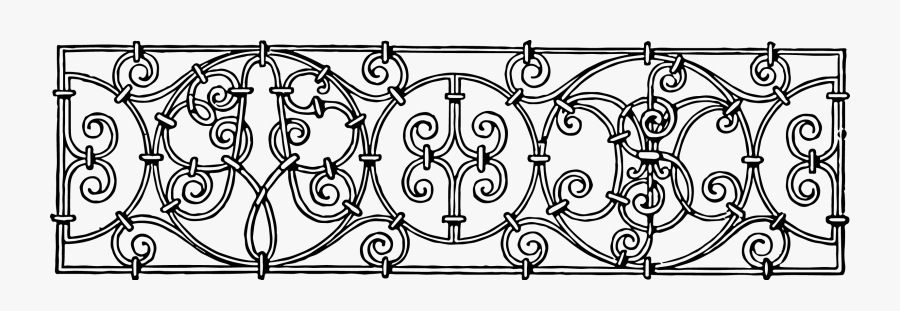 Scrollwork Scroll Line Clip Art Clipart 2 Image - Iron Work Png, Transparent Clipart
