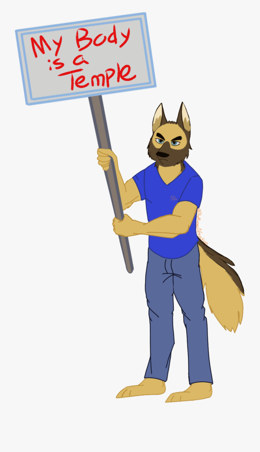 My Body Is A Temple - Cartoon, Transparent Clipart