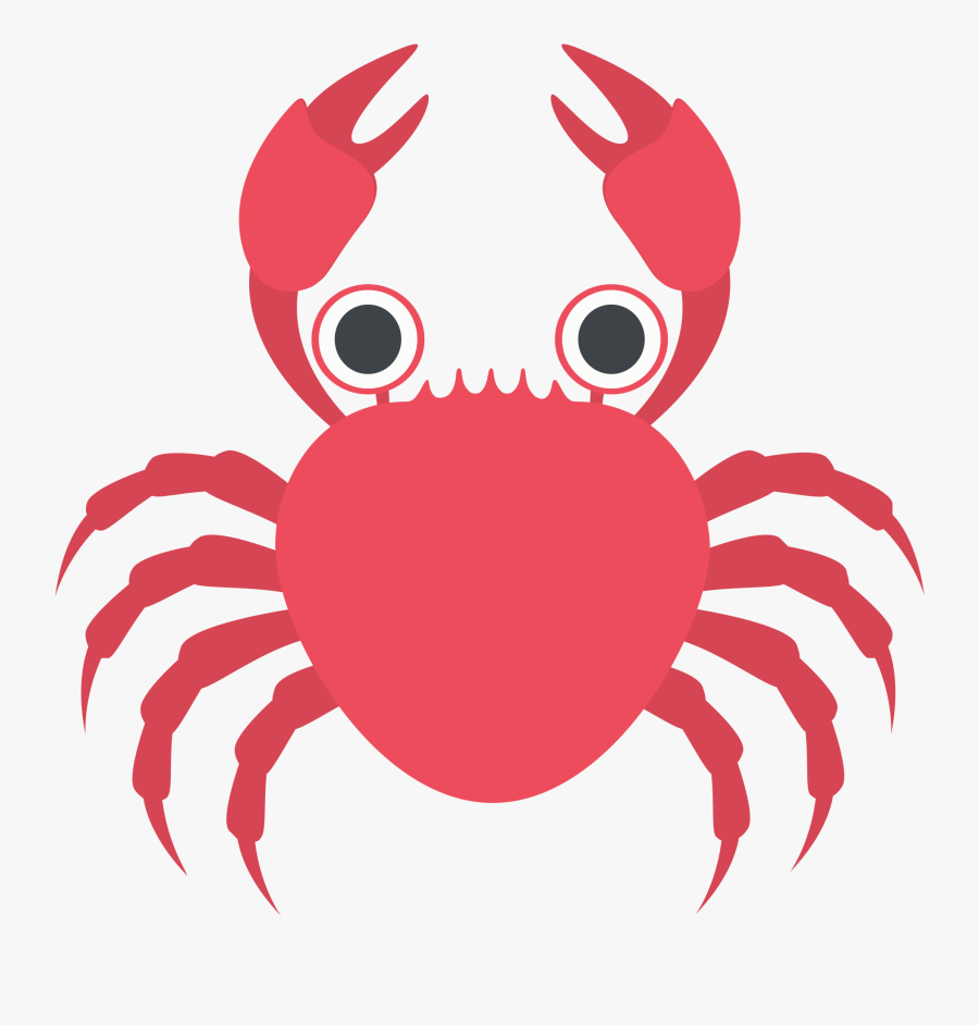 Transparent Crab Clip Art - Crab Emoji Png, Transparent Clipart