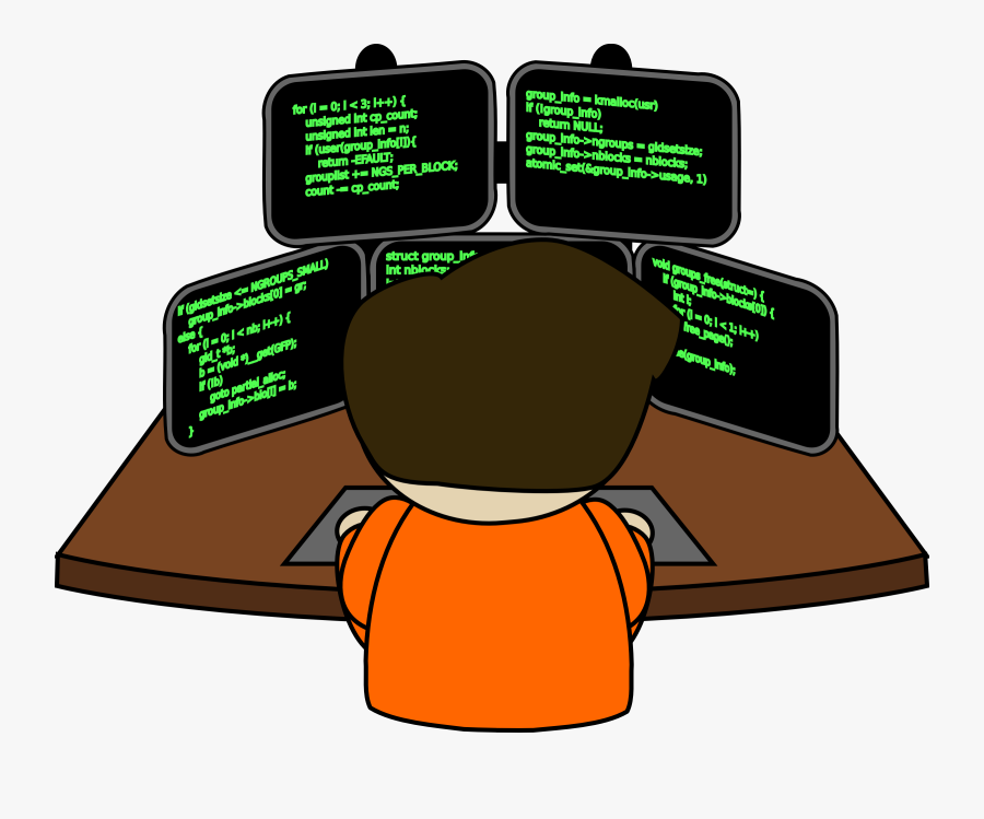Computer Security Clip Art - Computer Programmer Clipart, Transparent Clipart