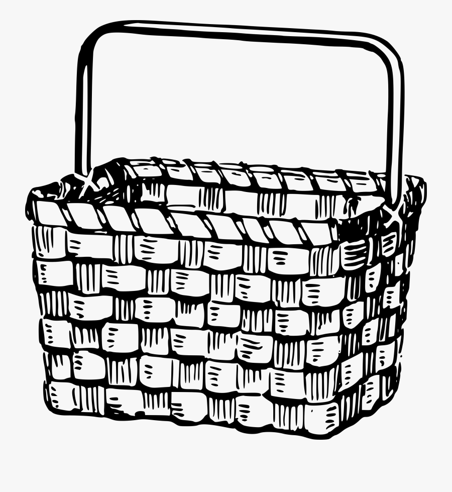 Picnic Basket Clip Art Tumundografico Wikiclipart - Hot Air Balloon Basket Drawing, Transparent Clipart