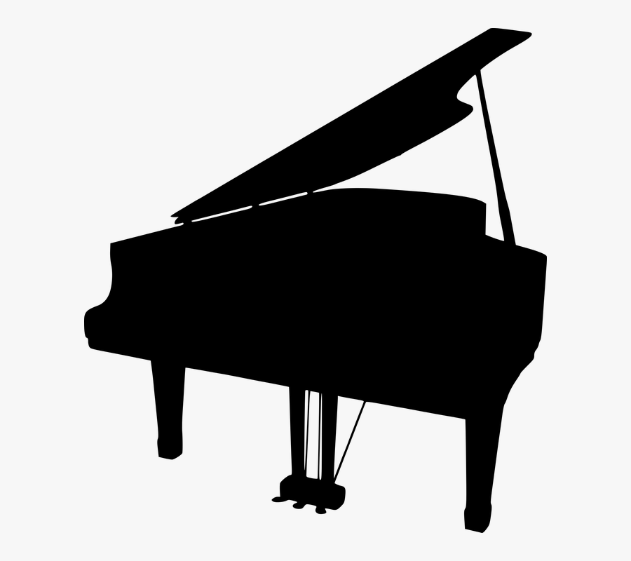 Free Photo Geometric Geometry - Silhouette Of A Piano, Transparent Clipart
